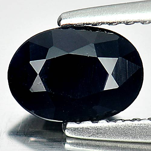 Alluring Gem 0.92 Ct. Oval Shape Natural Black Sapphire From Australia