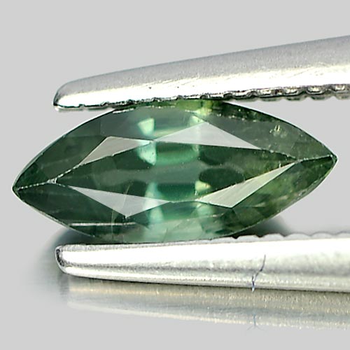 0.66 Ct. Good Marquise Natural Gem Green Sapphire From Thailand