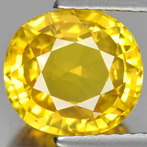 Certified 4.20 Ct. Stunning Natural Gem Oval Shape Yellow Sapphire From Thailand