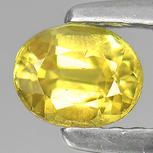0.60 Ct. Nice Color Oval Shape Natural Yellow Sapphire Gemstone Thailand