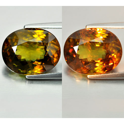 10.29 Ct. Good Color Oval Shape Natural Multi-Color Shpene With Rainbow Spark