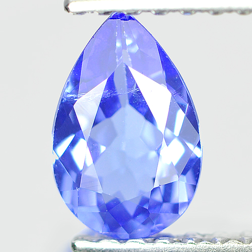 0.59 Ct. Impressive Natural Pear Violet Blue Tanzanite