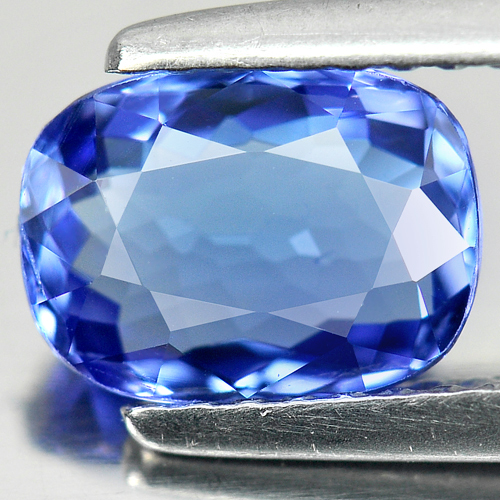 Certified 1.51Ct. Clean Natural Violetish Blue Tanzanite Oval Shape