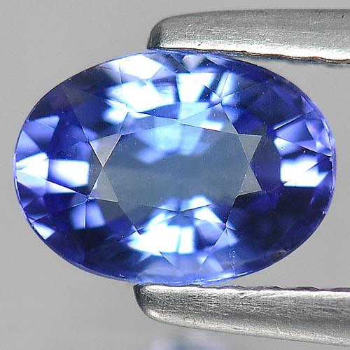 1.01 Ct. Attractive Gemstone Oval Shape Natural Violetish Blue Tanzanite