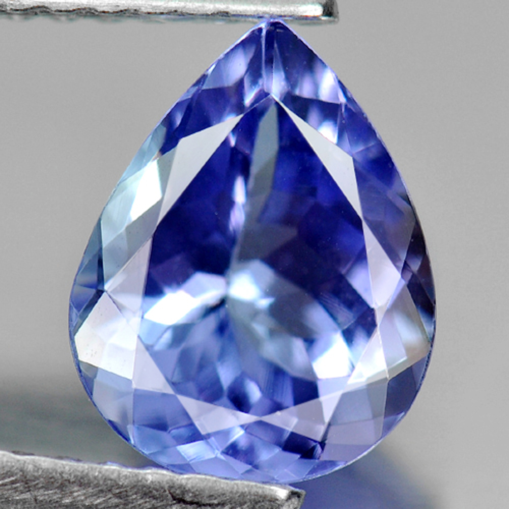 1.46 Ct. Pear Shape Natural Violetish Blue Tanzanite Gemstone