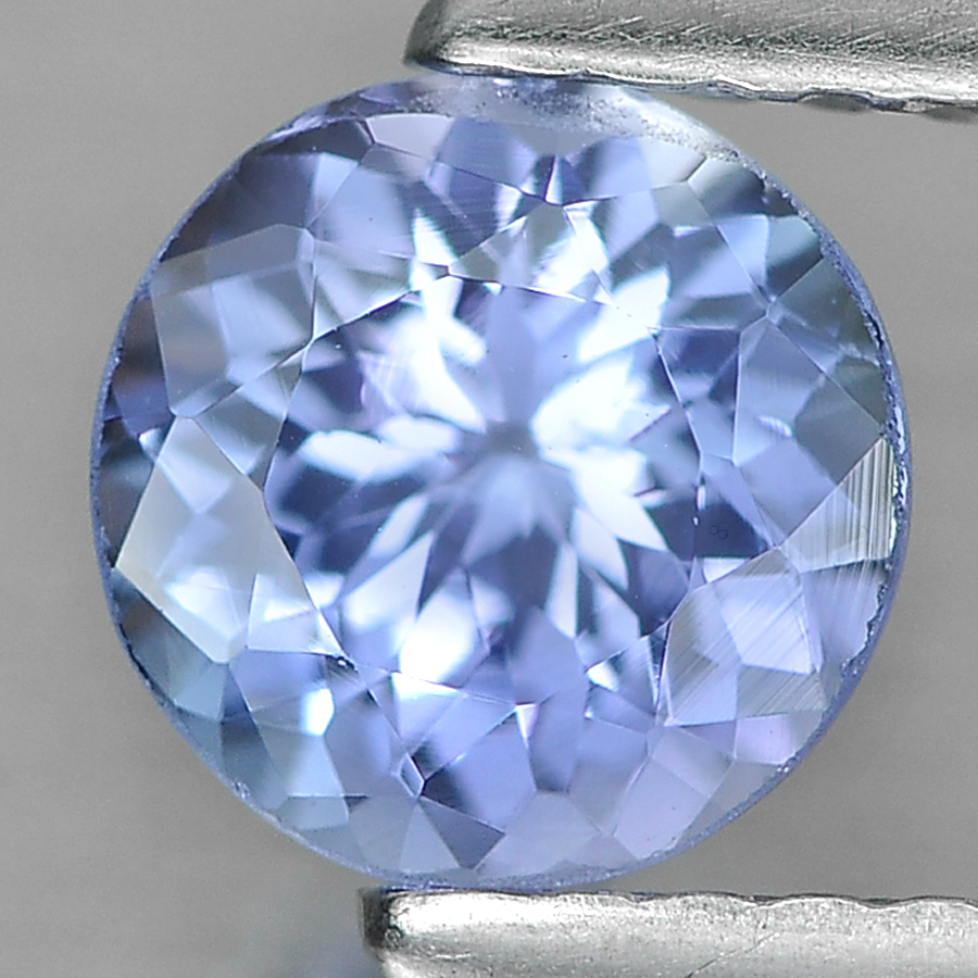 0.80 Ct. Round Shape Size 6 Mm. Natural Gemstone Violetish Blue Tanzanite