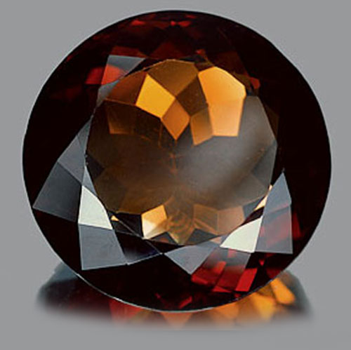 Certified 48.73 Ct. Clean Round Natural Imperial Topaz Unheated