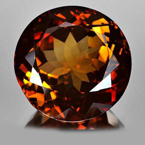 Certified 52.09 Ct. Clean Round Natural Imperial Topaz Brazil