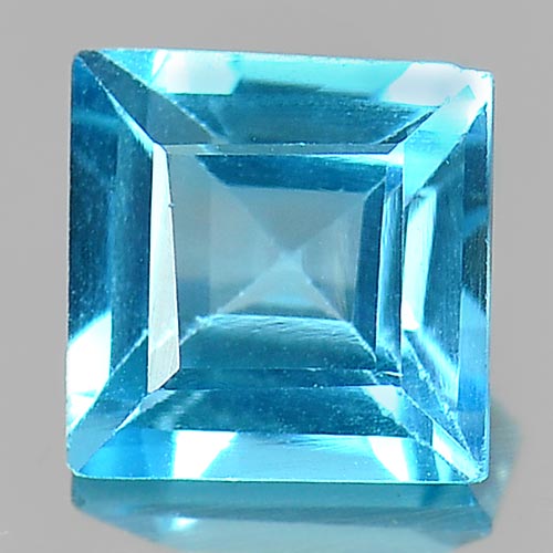 1.82 Ct. Square Natural Gem Swiss Blue Topaz From Brazil