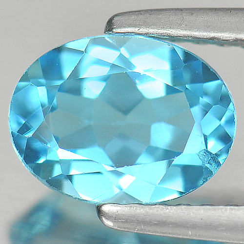 1.42 Ct. Gemstone Oval Cut Beautiful Color Natural Swiss Blue Topaz From Brazil