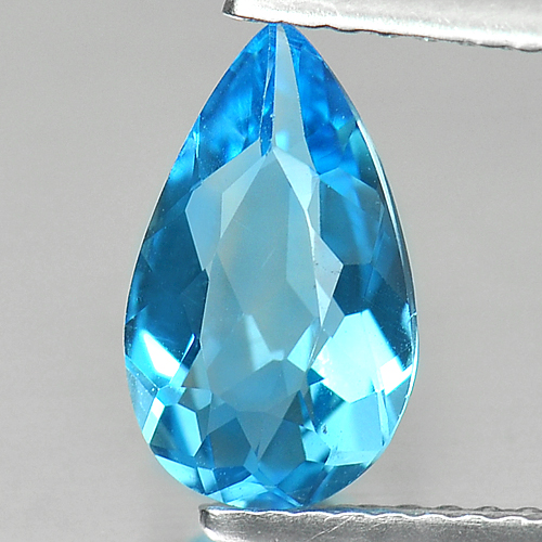 1.65 Ct. Seductive Natural Swiss Blue Topaz Gemstone Pear Shape From Brazil