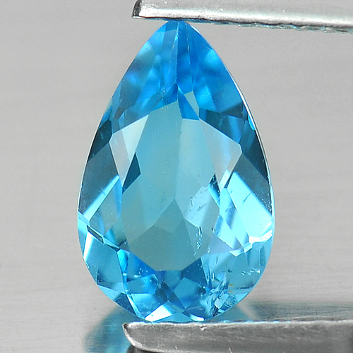 1.38 Ct. Ravishing Pear Shape Natural Swiss Blue Topaz Gemstone From Brazil