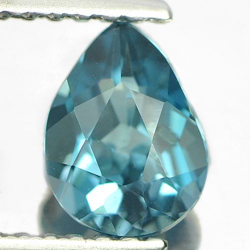0.88 Ct. Pear Shape Natural London Blue Topaz Gemstone