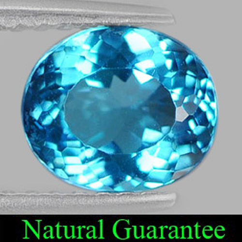 1.36 Ct. Natural Oval Shape Swiss Blue Topaz Gemstone