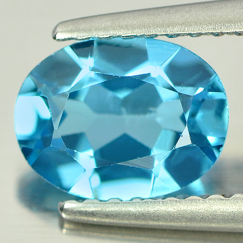 1.41 Ct. Alluring Natural Oval Shape Swiss Blue Topaz Gemstone