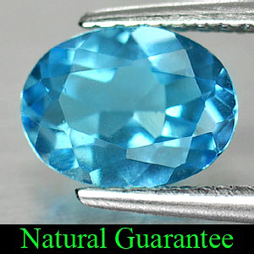 1.28 Ct. Oval Shape Natural Gemstone Swiss Blue Topaz