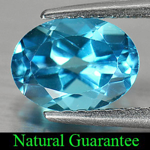 1.34 Ct. Oval Shape Natural Gemstone Swiss Blue Topaz