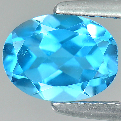 1.37 Ct. Oval Shape Natural Gemstone Swiss Blue Topaz