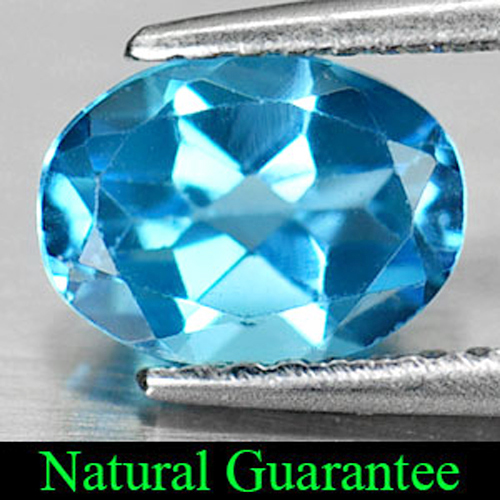 1.31 Ct. Alluring Natural Oval Shape Swiss Blue Topaz Gemstone