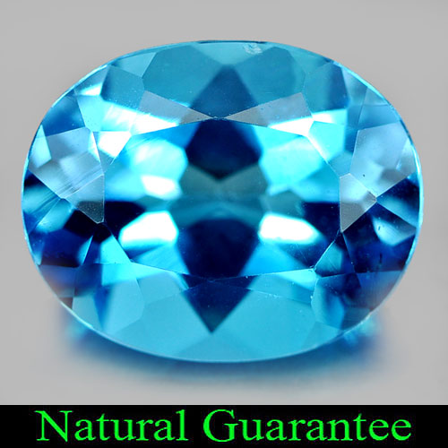4.24 Ct. Oval Shape Natural Gemstone Swiss Blue Topaz From Brazil