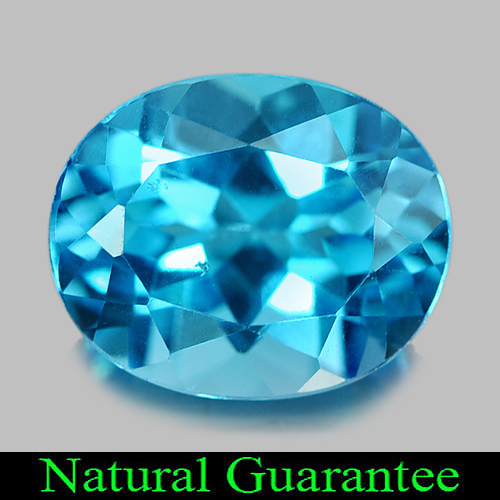 4.26 Ct. Good Color Oval Shape Natural Gemstone Swiss Blue Topaz Brazil