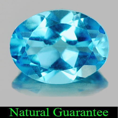 1.34 Ct. Natural Gemstone Swiss Blue Topaz Oval Shape