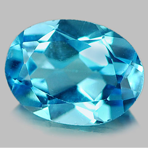 1.30 Ct. Oval Natural Gemstone Swiss Blue Topaz From Brazil
