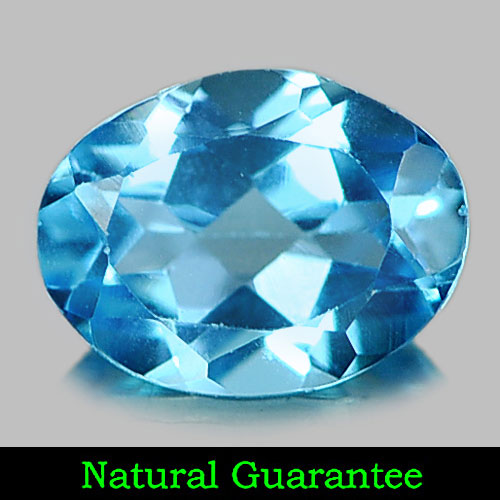 1.26 Ct. Alluring Oval Natural Gem Swiss Blue Topaz From Brazil