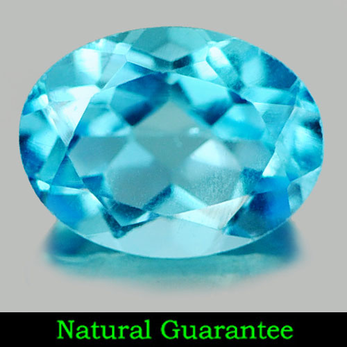 1.43 Ct. Natural Gemstone Swiss Blue Topaz Oval Shape