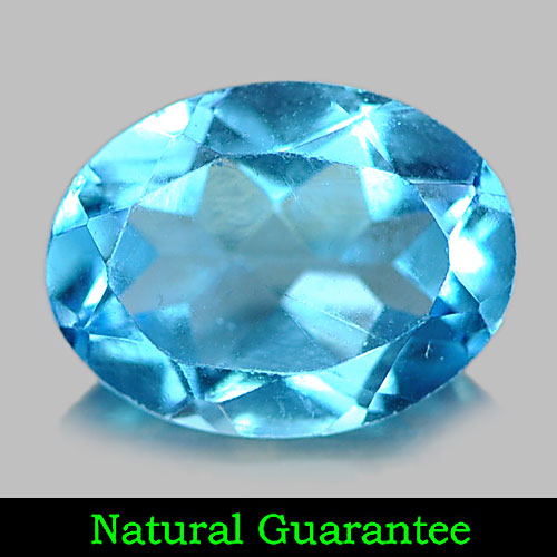 1.39 Ct. Natural Gemstone Swiss Blue Topaz Oval Shape