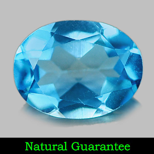 1.27 Ct. Natural Gemstone Swiss Blue Topaz Oval Shape