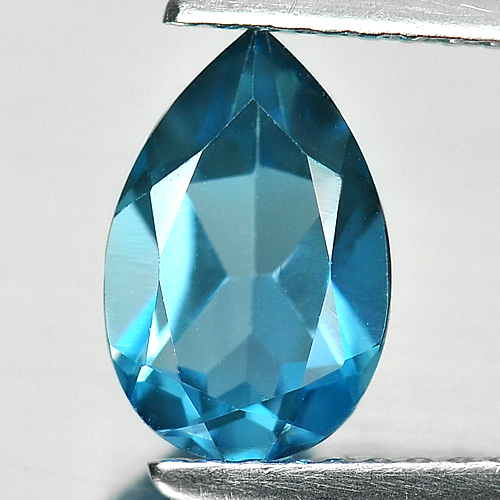 1.55 Ct. Pear Shape Natural Gemstone London Blue Topaz Brazil