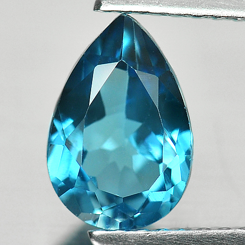 1.57 Ct. Pear Shape Natural Gemstone London Blue Topaz From Brazil