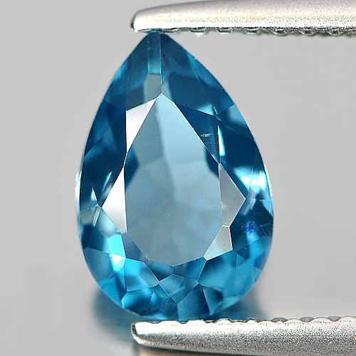 1.54 Ct. Charming Pear Shape London Blue Natural Gemstone Topaz Brazil