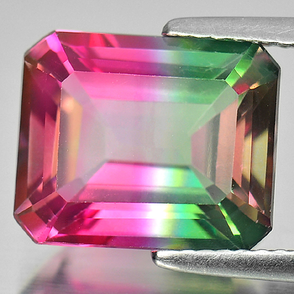 7.19 Ct. Octagon Shape Natural Gemstone Emerald Envy Pure Pink Topaz From Brazil