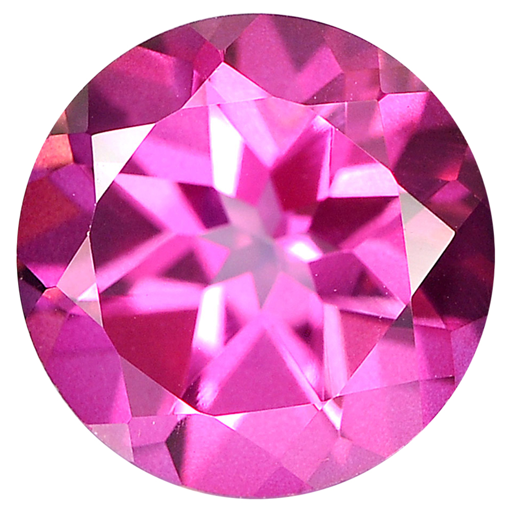 1.44 Ct. Good Natural Round Shape Pink Topaz Brazil Gemstone