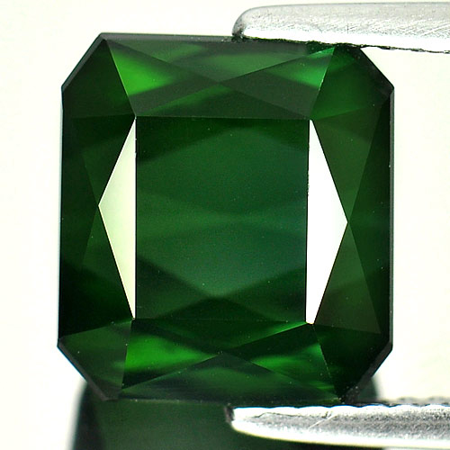 Green Tourmaline 8.46 Ct. Clean Octagon 10.4 x 9.5 Mm. Natural Gemstone Unheated