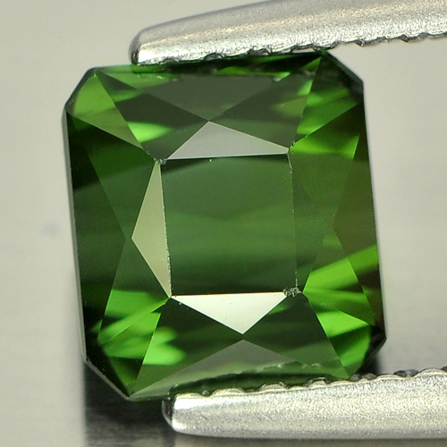 Green Tourmaline 1.57 Ct. VS Octagon 6.4 x 5.9 Mm. Natural Unheated Gemstone