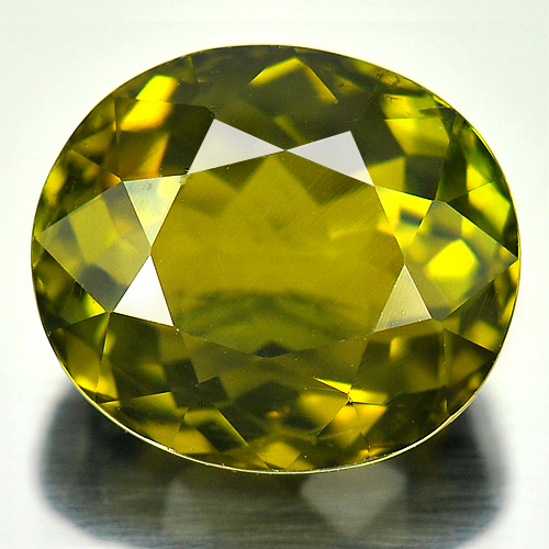 Unheated 4.09 Ct. Oval Natural Lime Green Tourmaline
