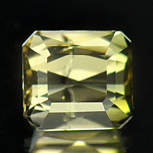0.58 Ct. Octagon Natural Lime Green Tourmaline Unheated