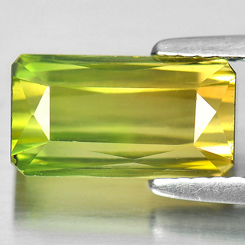 3.50 Ct. Octagon Shape Natural Gemstone Yellowish Green Tourmaline