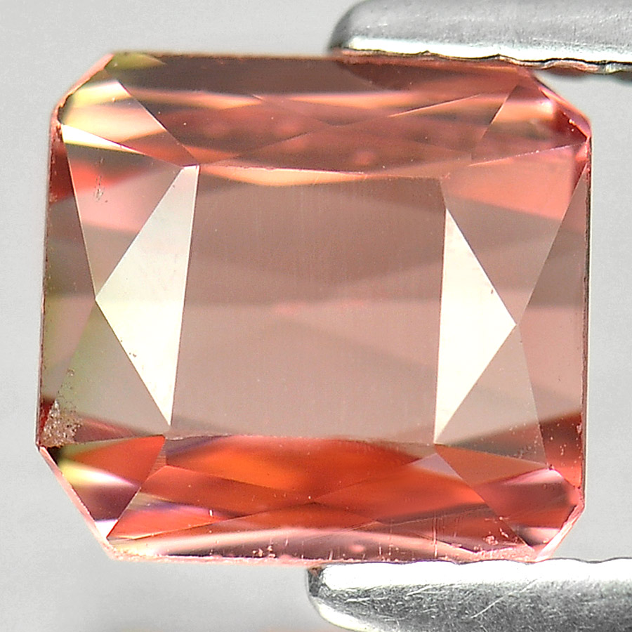 2.28 Ct. Octagon Natural Gemstone Orangish Pink Tourmaline Unheated