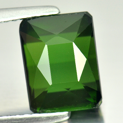3.42 Ct. Octagon Shape Natural Gemstone Green Tourmaline Unheated