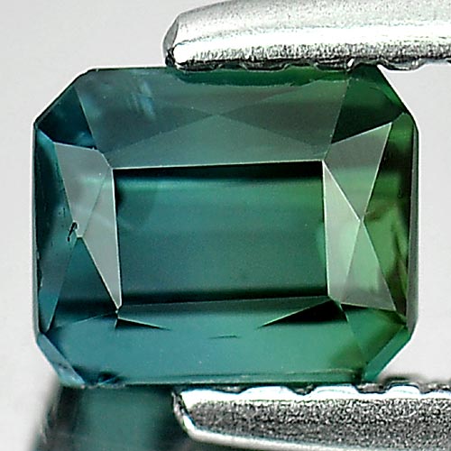 0.56 Ct. Natural Gemstone Bluish Green Tourmaline Octagon Shape