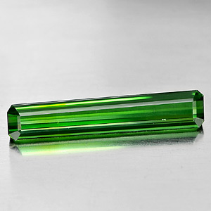 Natural Gemstone 2.50 Ct. 21 x 3.8 mm. Octagon Shape Green Tourmaline