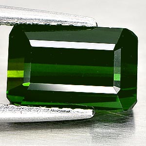 2.55 Ct. Octagon Shape Natural Gemstones Green Tourmaline Nigeria