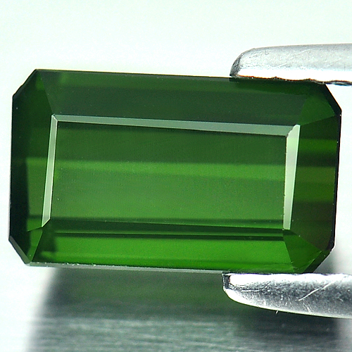 Natural Gemstone 2.01 Ct. Octagon Shape Green Tourmaline Unheated
