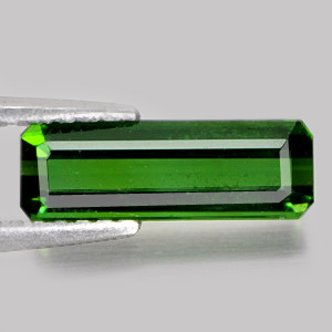 Unheated 1.32 Ct. Octagon Shape Natural Gemstones Green Tourmaline Nigeria