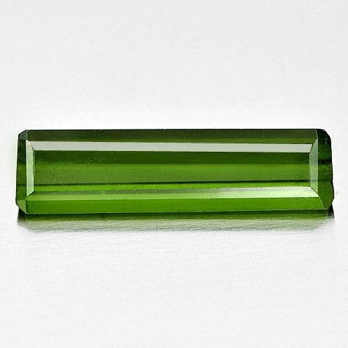 Green Tourmaline 1.63 Ct. Natural Gemstone VS Octagon Shape 15 x 4 Mm. Nigeria