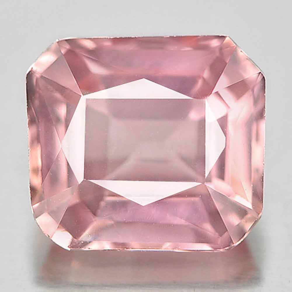 Natural Gem 1.37 Ct. Octagon Shape Orangish Pink Tourmaline